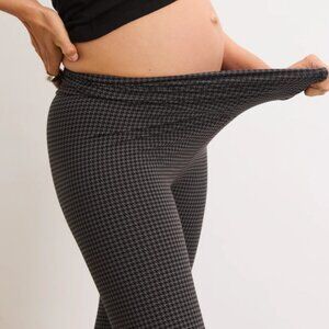 HATCH Maternity Before, During & After Leggings | Grey Houndstooth | Size S